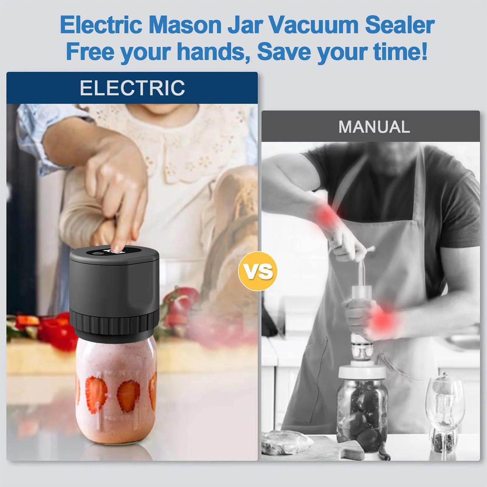 Electric Mason Jar Vacuum Sealer Kit - Lipatrend 