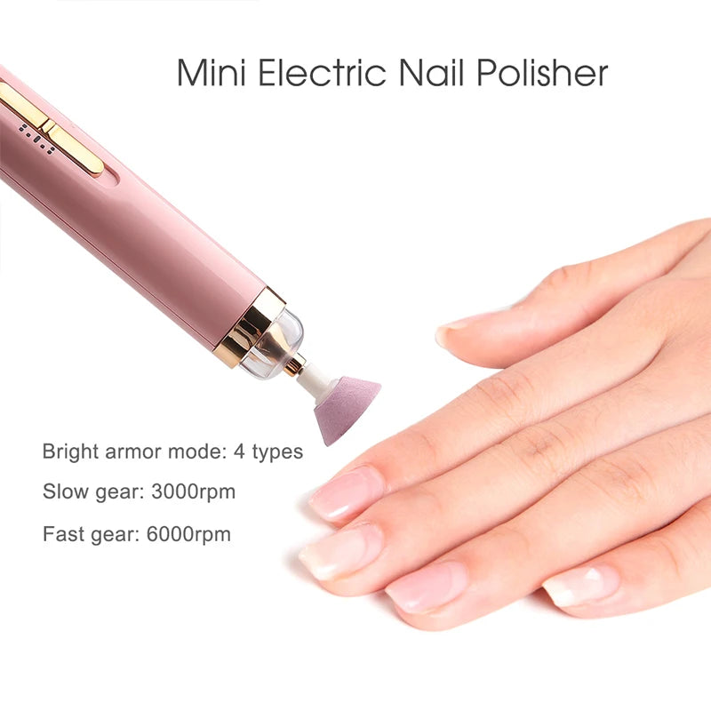 5 in 1 Electric Nail Polish Drill Machine (With Light)